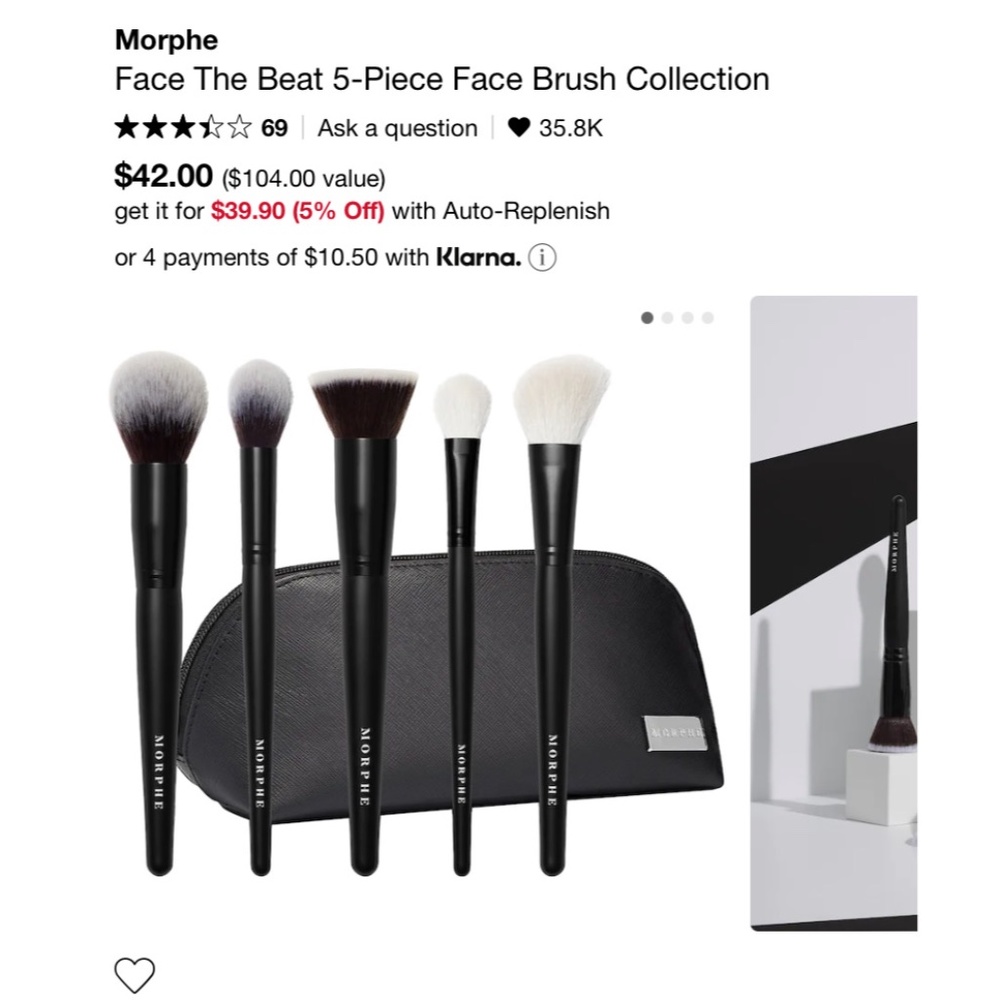 Morphe Face The Beat 5-Piece Face Brush Collection